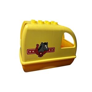 LEGO Duplo Yellow Horse Trailer Vehicle Part 2014 Farm Equestrian Replacement